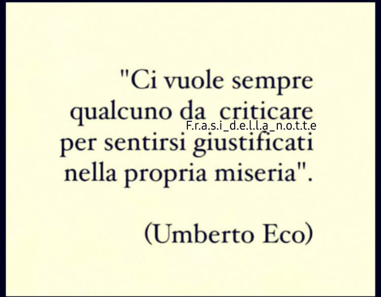 Non ci fu mai frase più azzeccata di questa. Punto!!!!