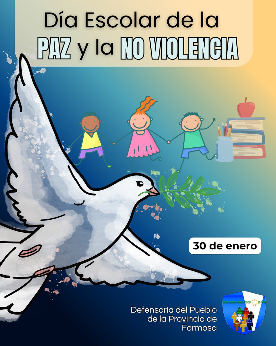 LA DEFENSORÍA DEL PUEBLO RECORDÓ EL DÍA ESCOLAR DE LA PAZ Y LA NO VIOLENCIA
Desde 1964, esta fecha invita a educar en el respeto, la tolerancia, la solidaridad y la defensa de los Derechos Humanos. En conmemoración de Mahatma Gandhi, referente mundial de la Paz y la No Violencia