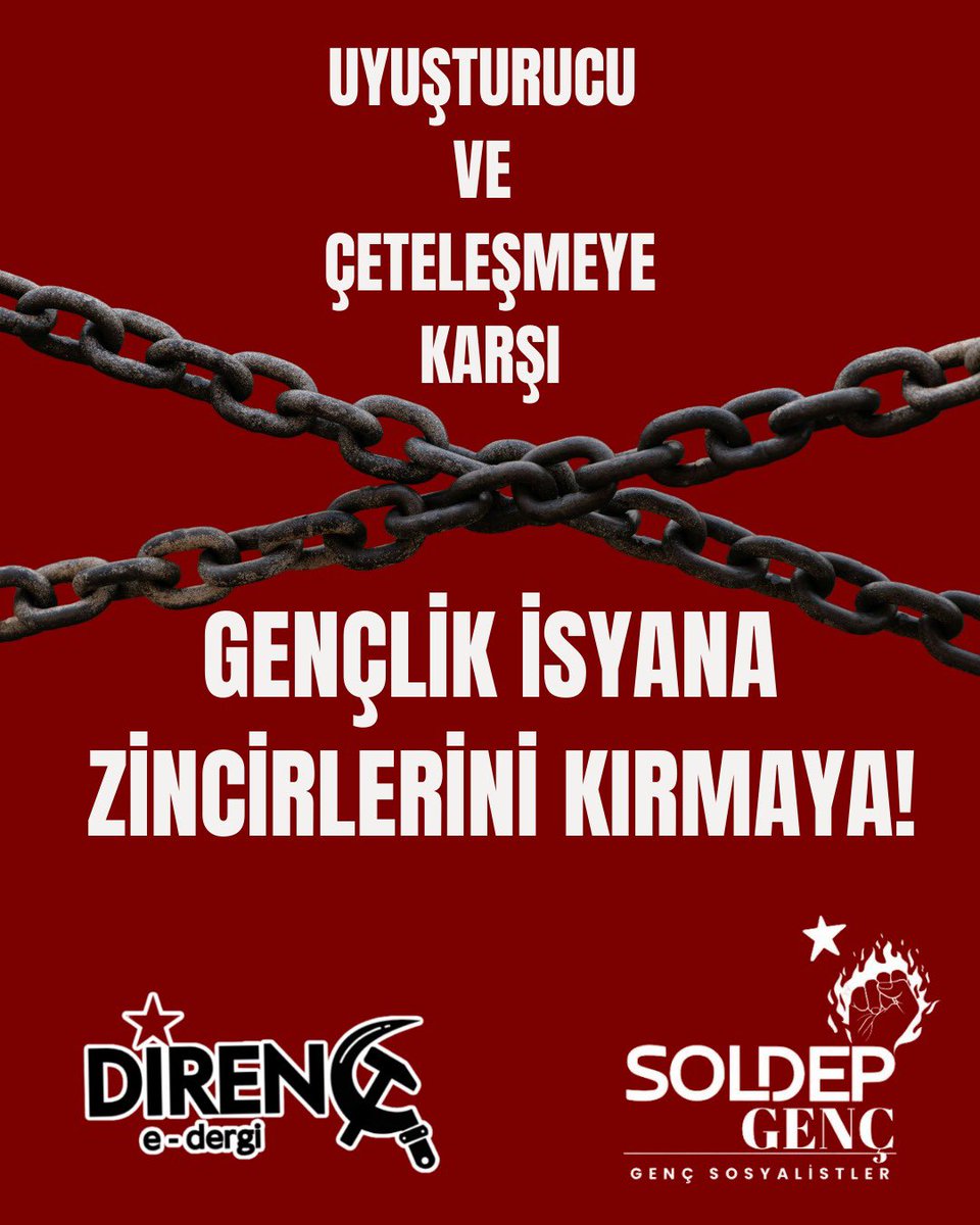 DİRENÇ DERGİ | Gençlik: Uyuşturucu ve Çeteleşmeye Karşı #gençliki̇syanazincirlerinikırmaya 

Yazı linki 🔗 direncdergi.net/uyusturucu-ve-…