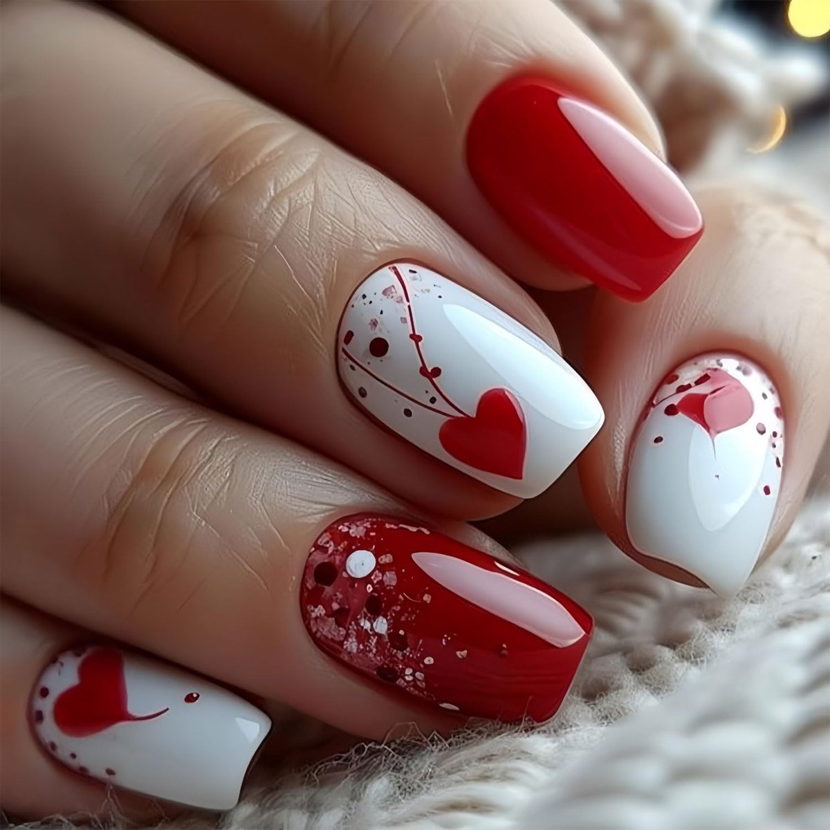 ItalyEstes's tweet photo. Valentine’s vibes incoming! 💅❤️ Glossy red short square press-on nails with adorable heart designs – easy apply, no UV lamp needed! Perfect V-Day manicure ✨
 24pcs full kit → https://t.co/I2Yy5czmdo

#ValentinesNails #PressOnNails #ValentinesDay #HeartNails #NailArt https://t.co/rvzJERgXCO