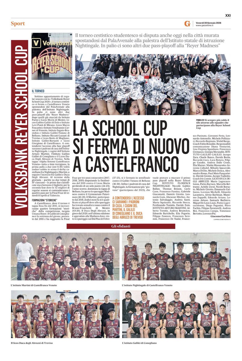 Articolo del #Gazzettino per la Tappa 7 #AlphaSistemi