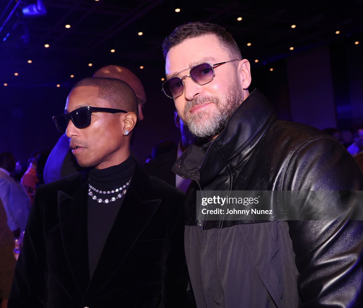 timberflame's tweet photo. Justin Timberlake with Pharrell Williams, Adam Blackstone, Steve Stoute, Jimmy Jam &amp; Harvey Mason Jr. at 2026 Recording Academy Honors last night. #Grammys https://t.co/wY9PK3NRGs