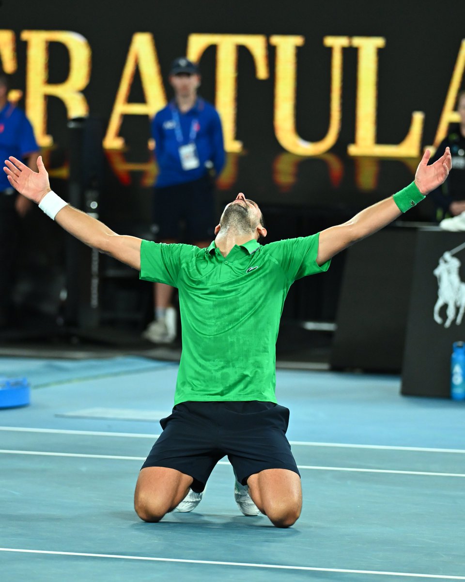 rolandgarros's tweet image. The oldest man ever to reach the Australian Open final (in the Open Era).

Ladies and gentlemen, Novak Djokovic ✨

#AO26