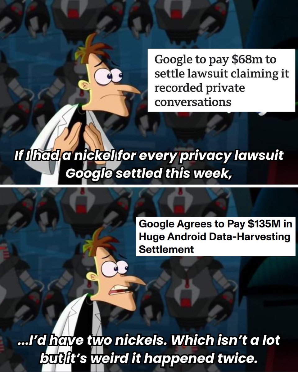 brave's tweet image. Google’s been busy.