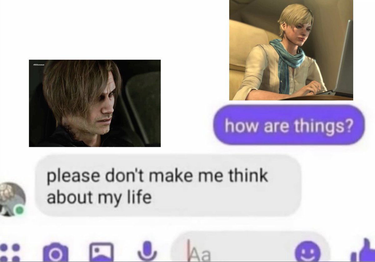 SamaKicchi's tweet image. Mood for re9 #imready #bringherback