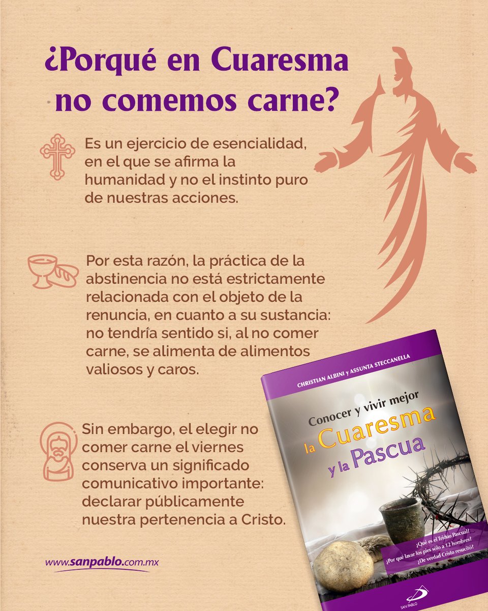 sanpablomex's tweet photo. A veces tenemos inquietudes, dudas acerca de nuestra fe y de la vivencia de la misma.

Este libro contiene "instrucciones de uso": preguntas, provocaciones, infografías, textos, oraciones para ayudarnos a conocer y vivir la Cuaresma y la Pascua. https://t.co/lqX39OSxS7
