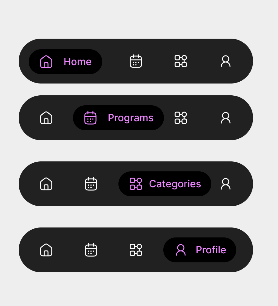 Simply_jhoyyyy's tweet photo. I played today
Designed two mobile navigation bars.
Same function, different approach.
Which one feels more intuitive to you — and why? 👀👇
#UIUX #MobileUI #NavbarDesign #Figma #DesignPractice #LearningInPublic #navbar https://t.co/CZmz1sNowI