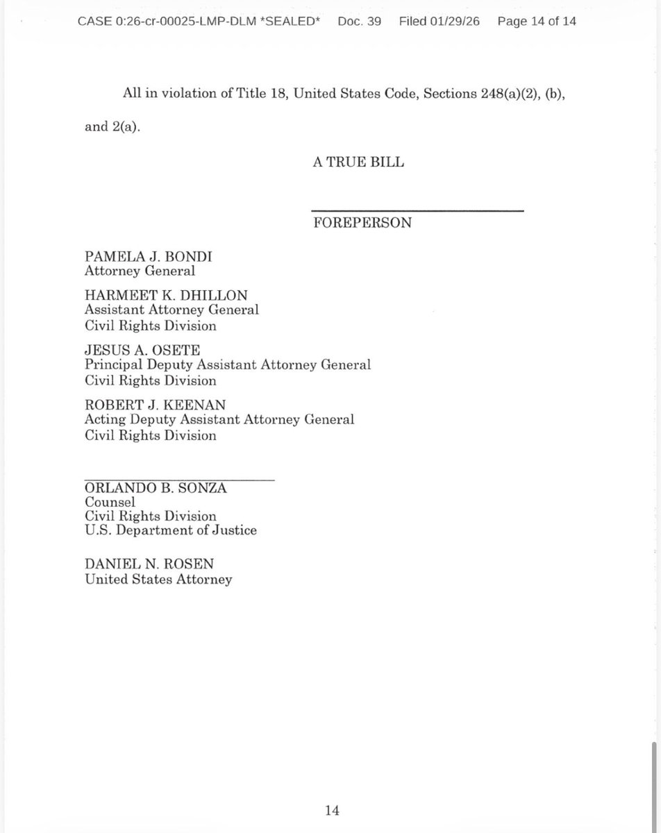 EricLDaugh's tweet image. 🚨 BREAKING: D*AMNING 12-page indictment of Don Lemon RELEASED, he's about to FAFO big time after terrorizing a Minnesota church!

"Conspired and agreed with one another [to] injure, oppress, threaten, and intimidate multiple persons, including the clergy, staff, and congregants…