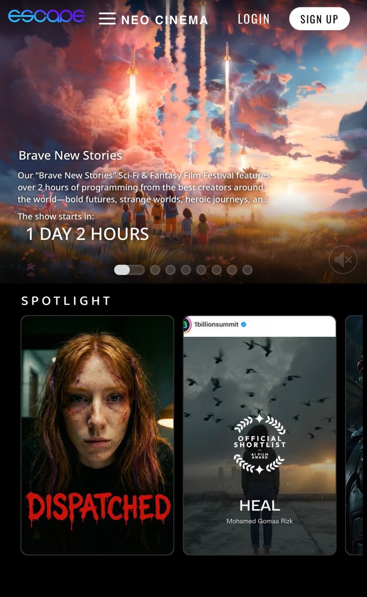 Festival countdown screen