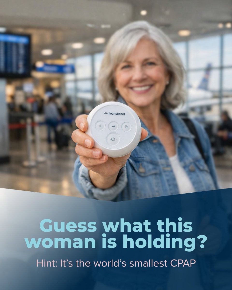 Transcend_CPAP's tweet image. Not a gadget. Not a speaker.
It’s the world’s smallest travel CPAP, designed for life on the move.
Say yes to trips, adventures, and spontaneous plans — your therapy comes with you.

#SleepApnea #TranscendMicro #CPAPOnTheGo #UniversalMaskCompatibility