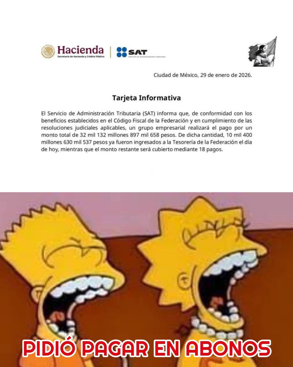 Lo mejor de que pidió paga en 18 abonos es que serán 18 veces en que volveremos a disfrutar de lo votado 😄🥳