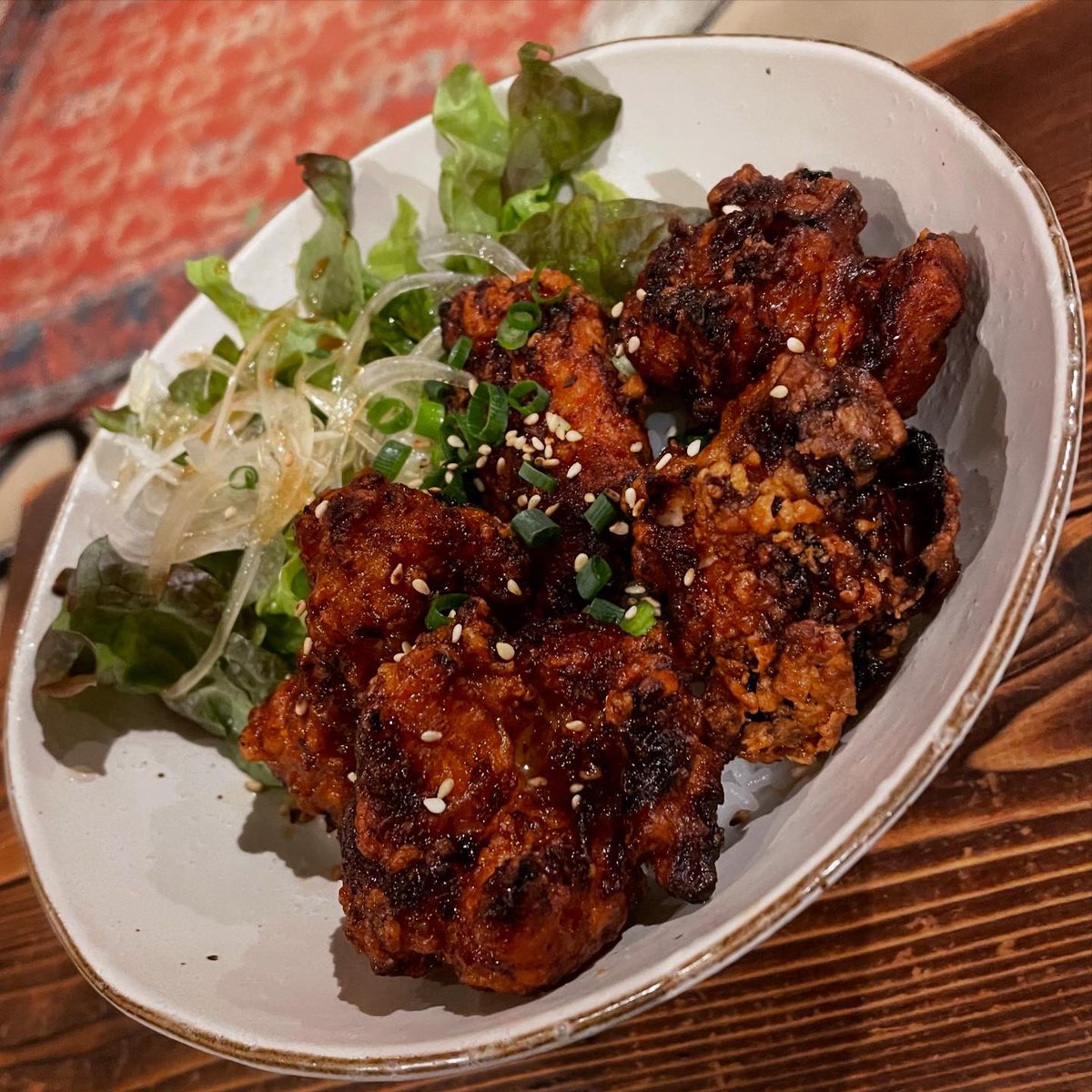 1/29(木)
吹上 鑪ら場

美味しい
特製タレのから揚げ丼
最高。

コレで1月が終わった。

みんなみんな
ありがとね。🦥