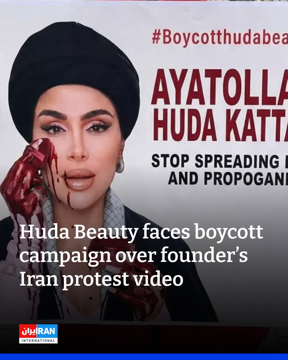 Global beauty brand Huda Beauty has become the focus of a viral backlash after its founder, Huda Kattan, shared a social media post that many Iranians said echoed Tehran’s narrative about the deadly crackdown on nationwide protests.
iranintl.com/en/202601308517