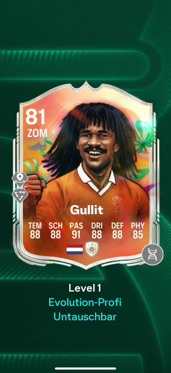 Ihr könnt Gullit die TikiTaka+ Evolution von den Icon Swaps Belohnungen geben😳