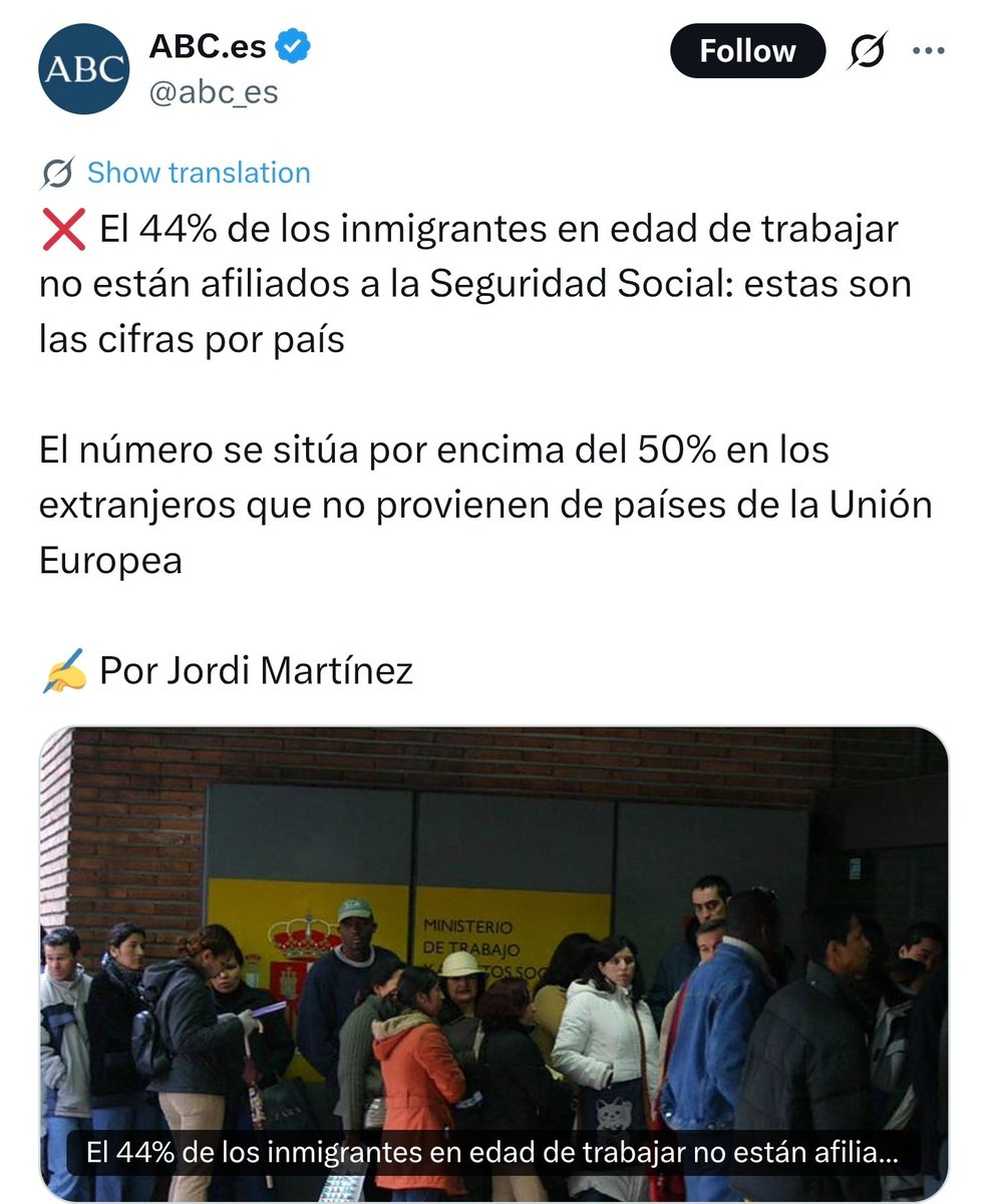 perez512995's tweet photo. @comuflauta @MntlRCabeza Aqui lo único deficitario son tus neuronas. No hay pais en la UE cuya inmigracion tercermundista (Latam, Africa y Oriente Medio) den beneficios a las arcas del Estado.

Como los hindús con los que convives en Ottawa, subnormal https://t.co/ZNY9kMCS0p