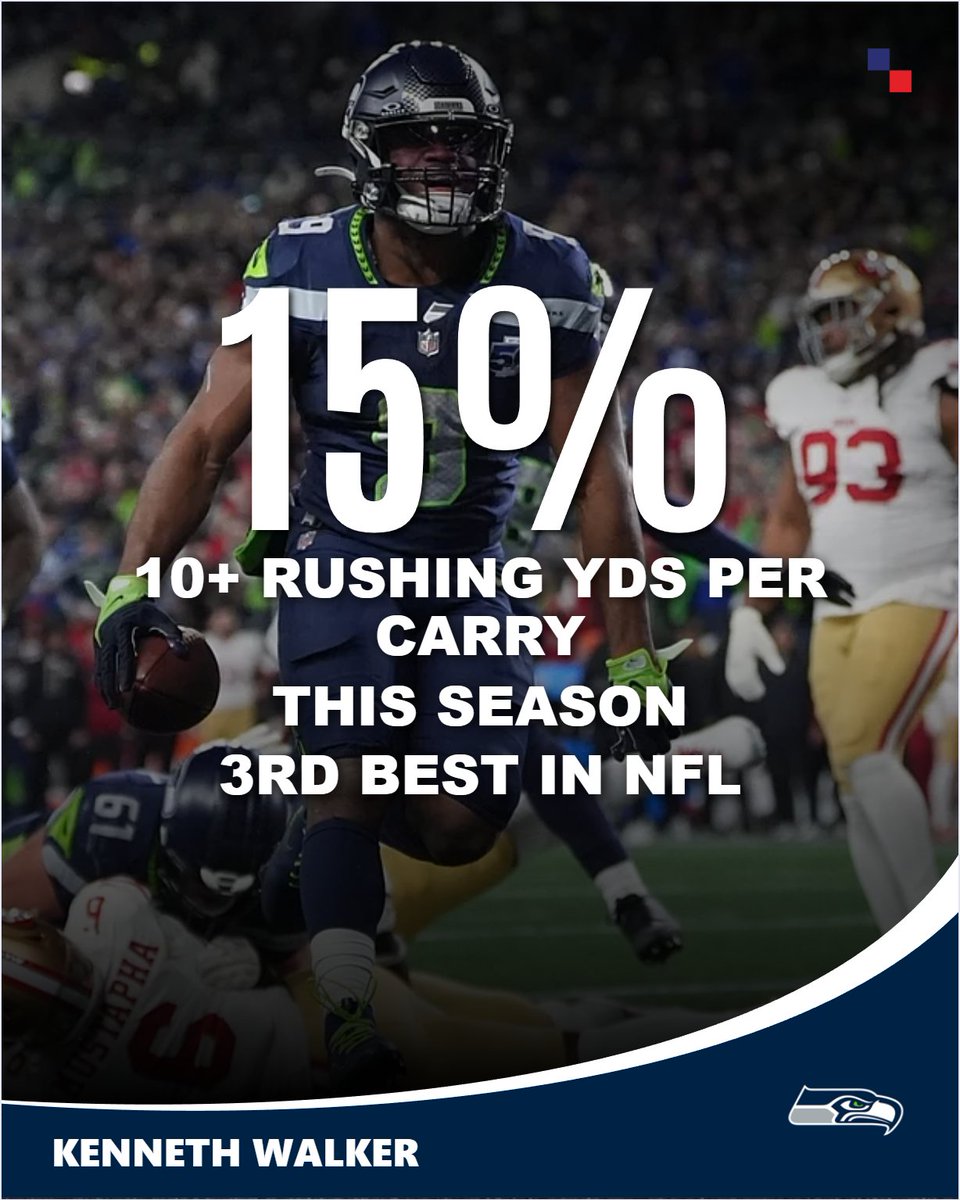 IE_NFL's tweet photo. Kenneth Walker is the home run hitter for the Seahawks. Will he break off a couple of big runs in the Super Bowl?

#SuperBowlLX https://t.co/fnnT4AIr5I