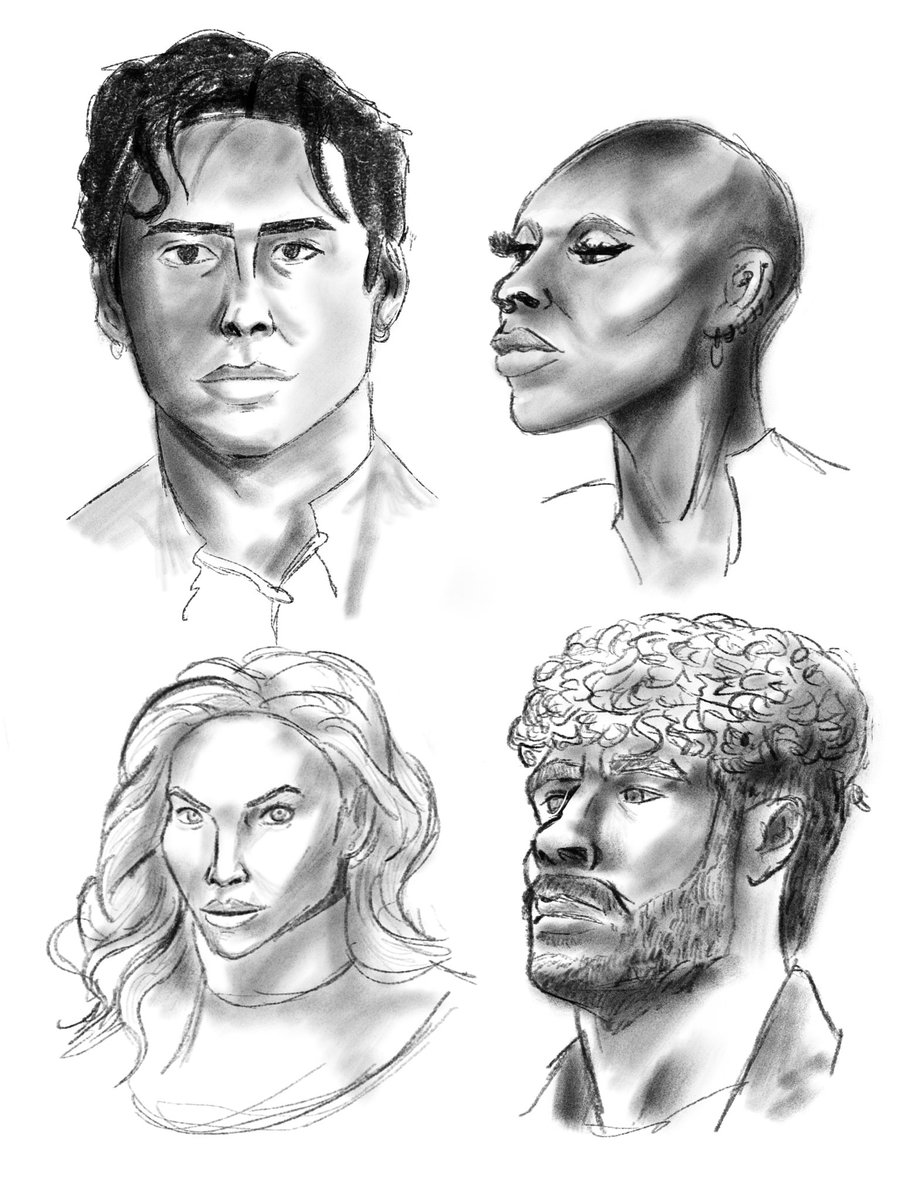 Some sketches I did at Megacon London last weekend

#art #hudsonwilliams #cynthiaerivo #vanessakirby #willospreay #digitalart