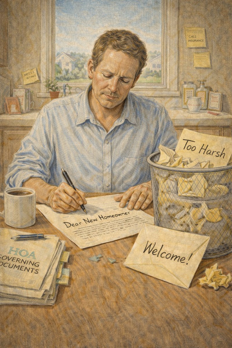 DonAsherAssoc's tweet image. Set the tone for an engaging relationship between the HOA and the community. Highlight the essential rules, benefits, and contact information in your Welcome Letter. Tips and template!  📌 donasher.com/post/the-art-o… #HOABoard #HOAWelcomeLetter #HOAManagement #CommunityManagement