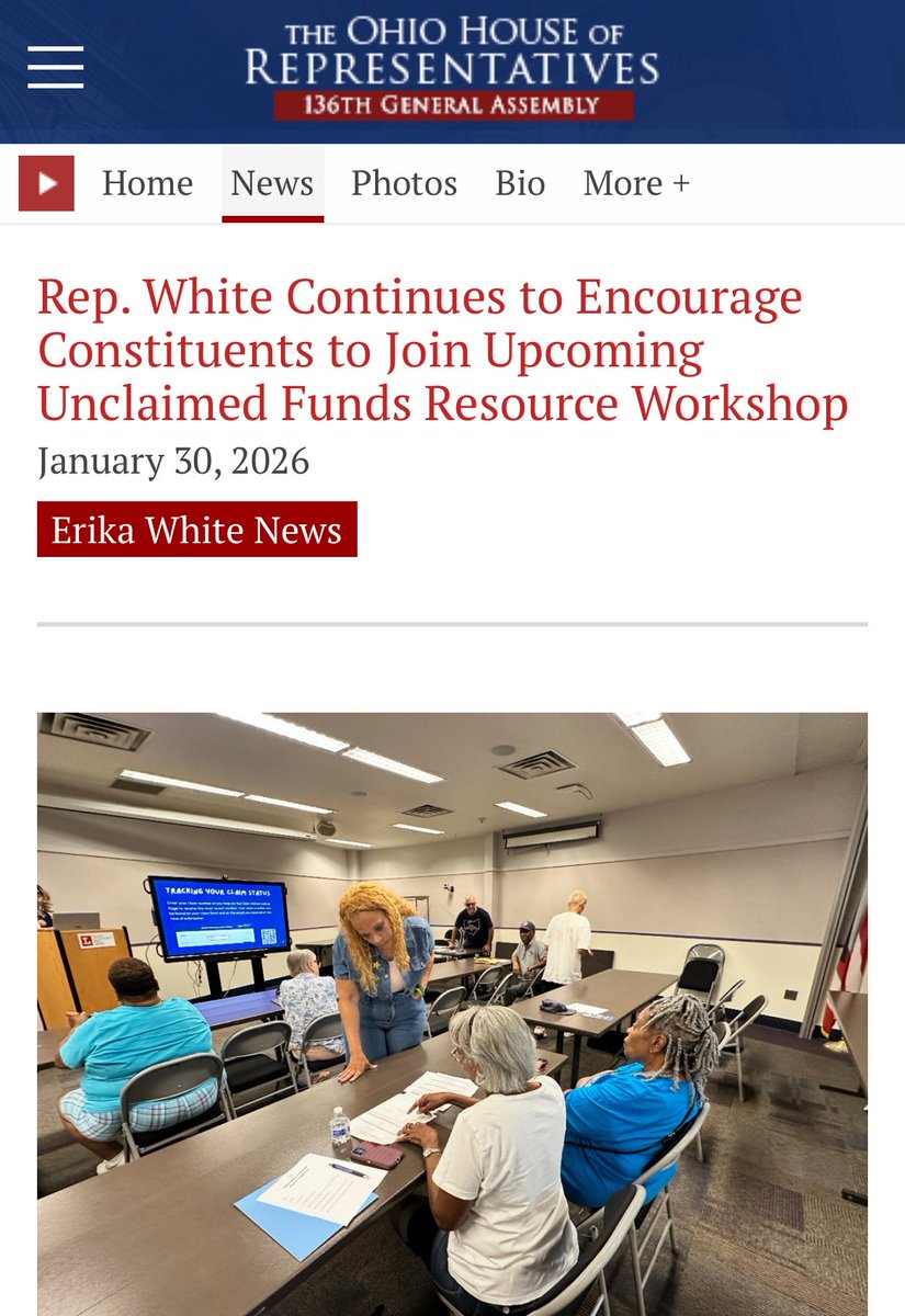 ErikaForOhio's tweet image. Rep. White Continues to Encourage Constituents to Join Upcoming Unclaimed Funds Resource Workshop 💸 ohiohouse.gov/members/erika-… via @OHHouseDems REGISTER HERE events.gcc.teams.microsoft.com/event/889cffad…
#ohio #join #WeThePeople #unclaimedfunds