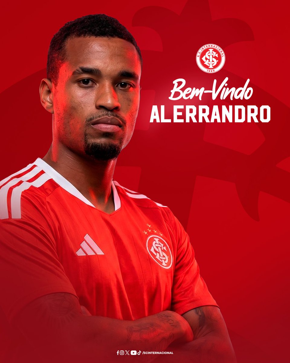 SCInternacional's tweet image. REFORÇO NO ATAQUE! 🔥⚽️

Alerrandro é o novo centroavante do Clube do Povo. Bem-vindo! 🫱🏼‍🫲🏽
