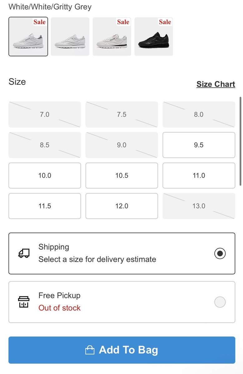 glitchaddicts's tweet photo. $90 REEBOK CLASSIC SHOES FOR $35

65% OFF Men’s Reebok Classic Leather Shoes

Only 3 color ways are discounted

Most sizes are sold out but still a few to choose from

https://t.co/s7TOgdhAHK https://t.co/8roNsHoKrv