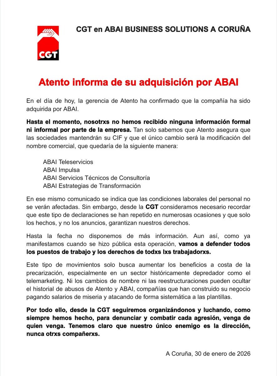 CGT Abai Business A Coruña tweet media
