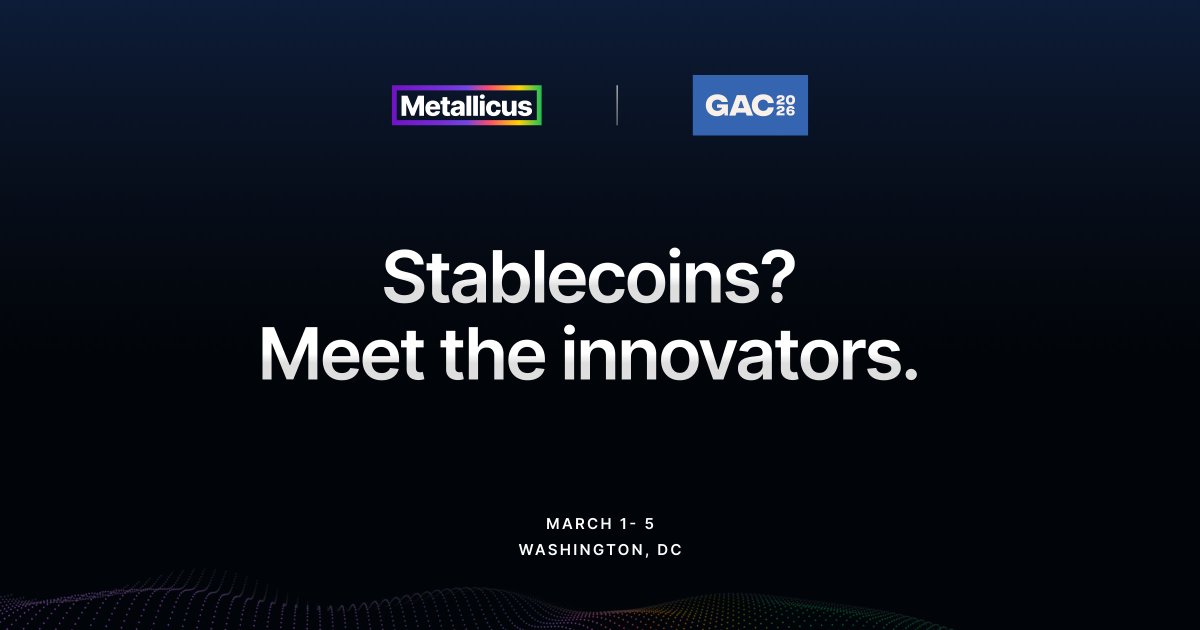Metallicus returns to GAC 2026 by <a href="/AmericasCUs/">America's Credit Unions</a> in Washington, DC. 

For the second year, we’ll be meeting with credit union leaders to show what’s possible when compliance-first blockchain infrastructure is purpose-built for financial institutions.