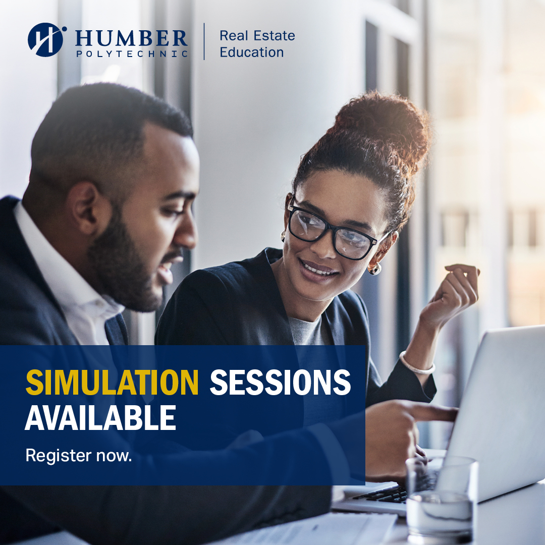 Join Simulation Sessions soon — weekly and weekend sessions regularly! Strengthen communication and problem-solving skills as you prepare for the profession.

👉 Register Now: bit.ly/4pDrc7o

#RealEstatePrep #SimulationLearning #HumberEducation #Course3 #Course4