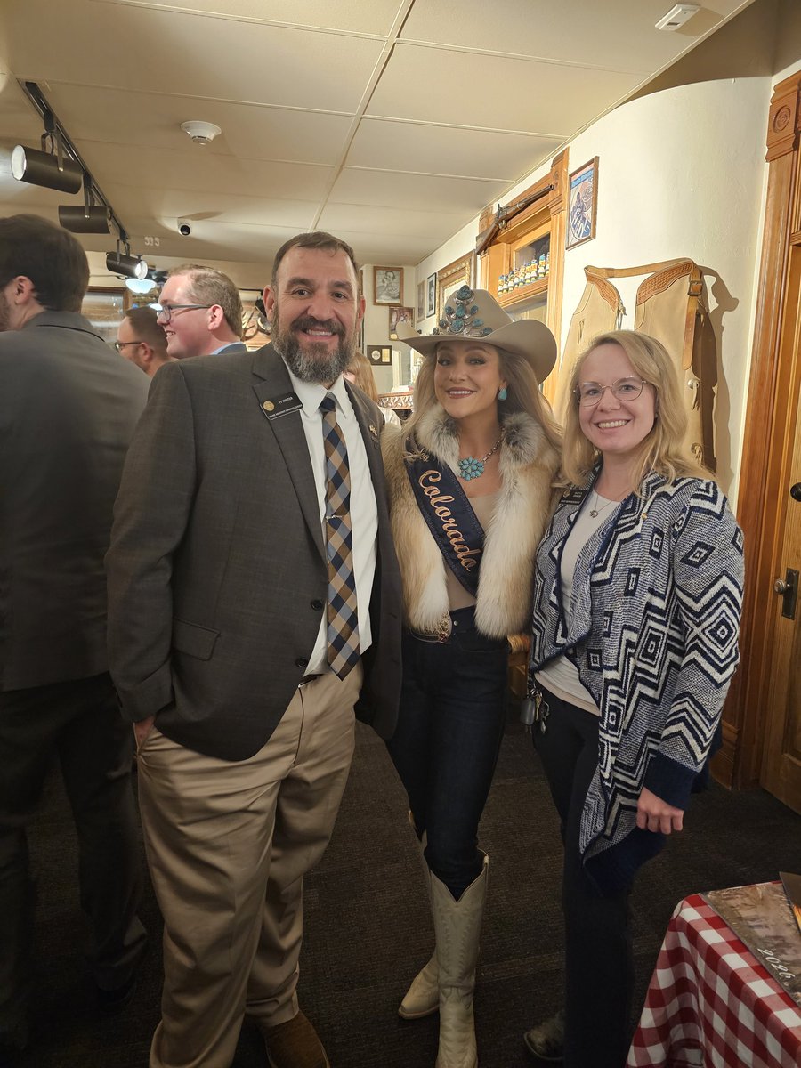 DustyAJohnsonCO's tweet photo. Had a fun evening yesterday w/ the #Sportsmen Caucus at the historic Buckhorn Exchange. Enjoyed eating wild game & visiting with the folks that make hunting & fishing the best it can be in CO. 🦌🎣 Honored to be one of the #COLeg Sportsmen Caucus Co-Chairs.
#AGvocate #Wildlife https://t.co/8FlVBLkyG7