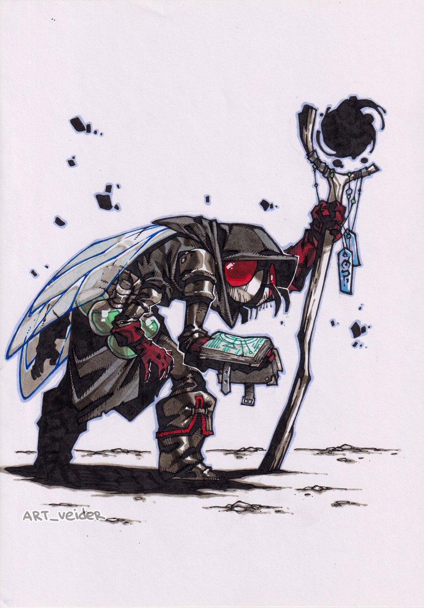 Fly necromancer #art #characterdesign #drawing #fantasy #sketch