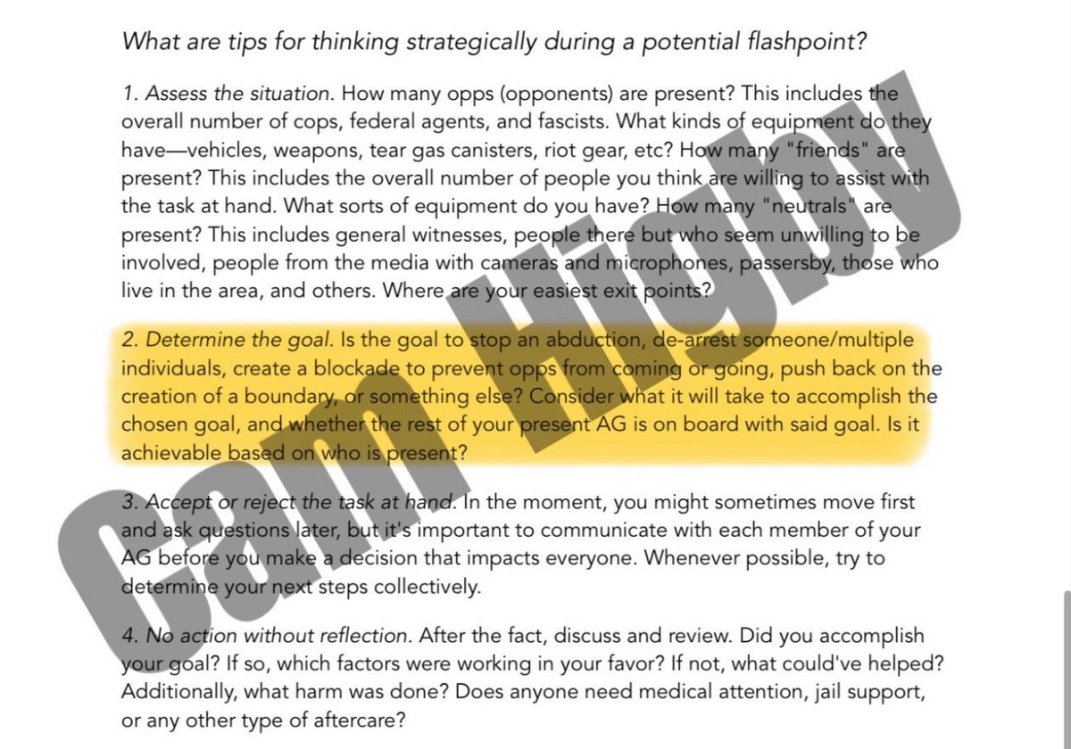 🚨 BREAKING: Operational manual posted in the Minnesota anti-ICE Signal chat called for militants like Alex Pretti to create “FLASHPOINTS” with federal agents in the streets, per docs obtained by <a href="/camhigby/">Cam Higby 🇺🇸</a>

This is a FULL-ON INSURRECTION!

Their stated goals are to “INSPIRE