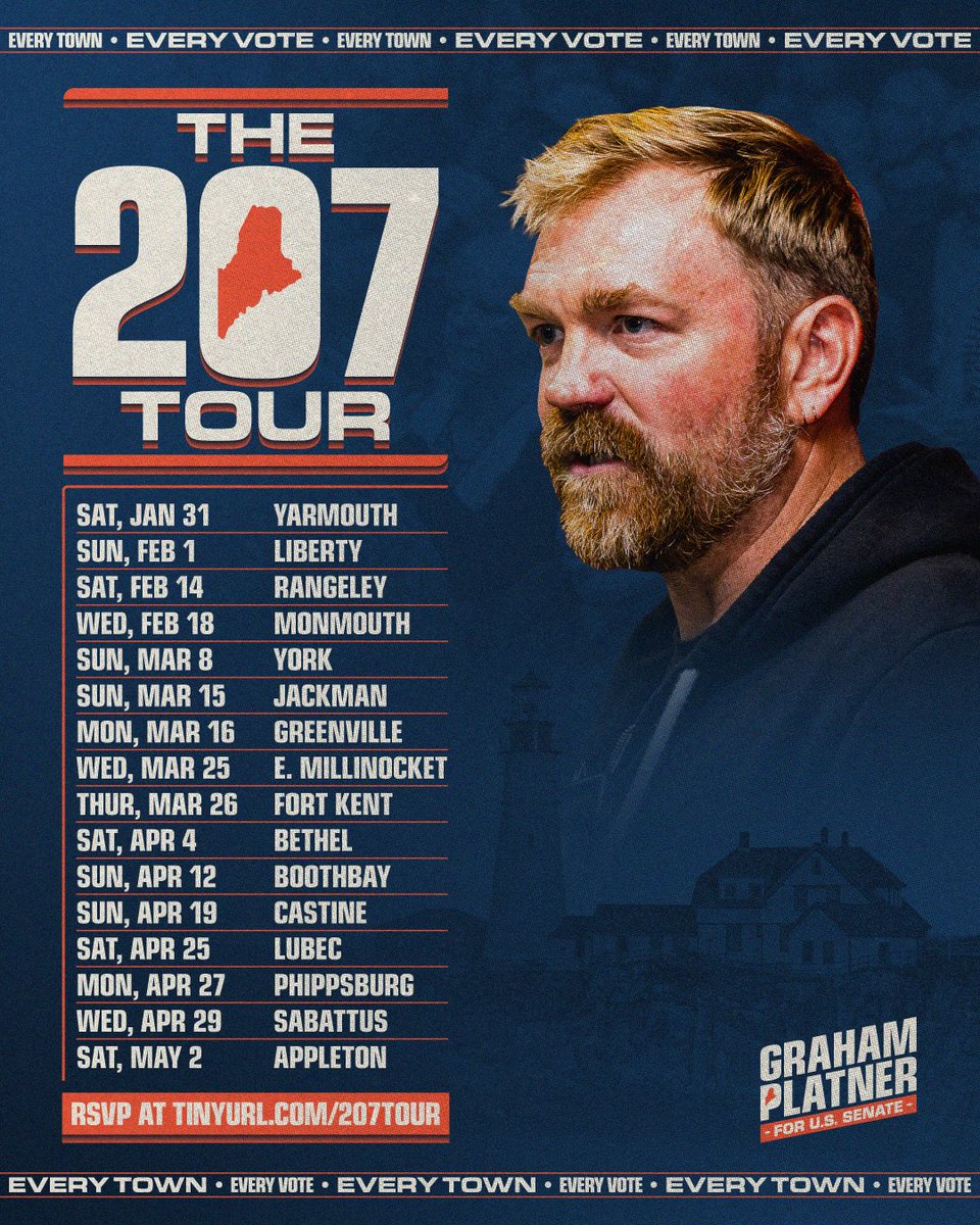 grahamformaine's tweet photo. I don't know how we've reached a time when Mainers cannot count on politicians to show up in their communities and openly and honestly answer questions. Our campaign is doing things differently because I'd actually like to hear from you.

We're announcing The 207 Tour. Wherever you are, I'll see you there.