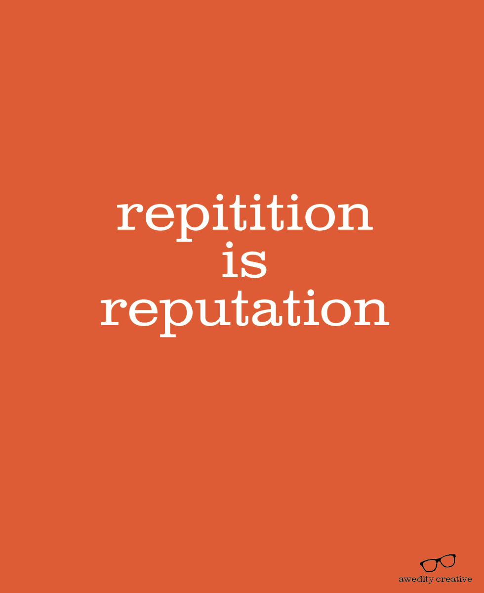 You are what you do. 
Your results are your choices.
You reflect your habits. 

No matter how you say it, it shows.