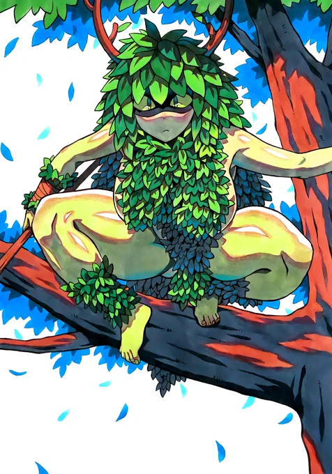 Huntress Wizard I dressed her in the leaf-covered outfit I drew the last time! If she hadn't learned magic and lived a primitive life, wouldn't she look like this? Haha! Thanks for watching!