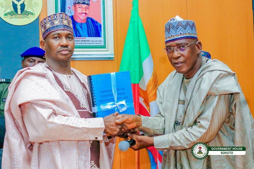 bb_khamees's tweet photo. PRESS RELEASE

The Committee on the Verification and Payment of Retirement Benefits (Gratuity), under the chairmanship of the State Accountant General, Mal. Umar B. Ahmad Tambuwal, hereby notifies all retired civil servants who retired in October, November, and December 2021, as well as those who retired in July 2025, to visit the Headquarters of the Sokoto State Ministry of Finance on Friday, 30 January 2026, for the purpose of checking their names.

Furthermore, all retirees whose names appear on the list are directed to report to the Headquarters of the Ministry of Finance Tomorrow, Saturday, 31 January 2026, by 10:00 a.m. for verification.

According to a statement issued by the Public Relations Officer of the Ministry of Finance, Sirajo Ibrahim Gada, the verification exercise will continue on Sunday, 1 February 2026, at the Ministry of Finance Headquarters, Usman Faruk Secretariat.

All affected retirees are required to present the following documents during the verification exercise:
Original copy of their computation of retirement benefits
Pension Identification Card or any other valid means of identification.

#SokotoInProgressUnderAmadu