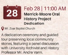 Great events are happening at NCCU for Black History Month. Check out Feb. 2, Feb. 3, and Feb. 28 for James E. Shepard Memorial Library events.
