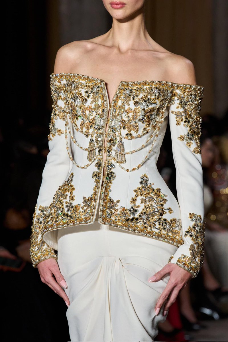 LaModeUnknown's tweet image. The DETAILS of ✨️Zuhair Murad✨️ Spring/Summer 2026 Couture.🪡