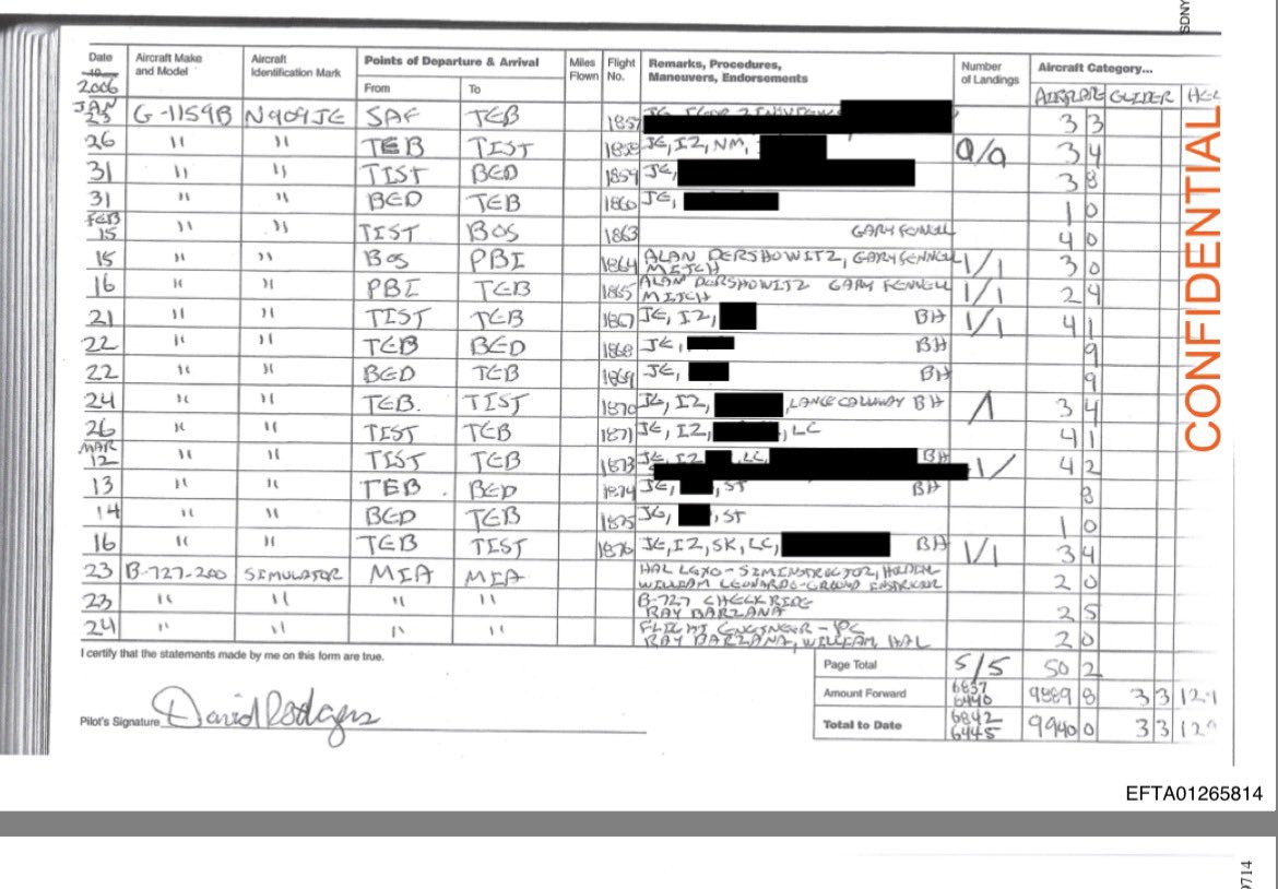 peacekeeper30's tweet image. Alan Dershowitz on the #Epstein #flightlog