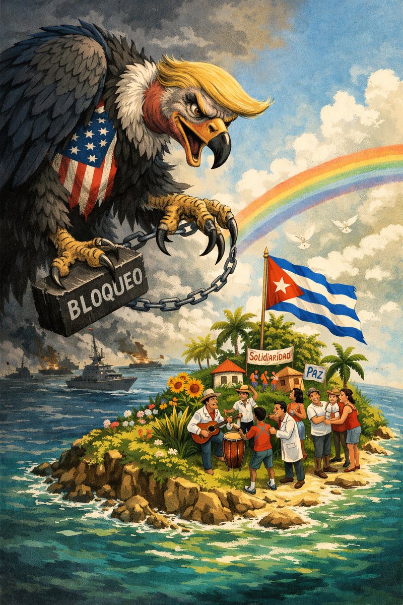 🇨🇺 Cuba no está sola.
Que lo escuchen en Washington y en cada despacho donde se planifica el bloqueo: Cuba no está sola y no lo estará jamás.

Durante casi 70 años, Cuba ha estado donde otros miraron hacia otro lado. Con médicos cuando faltaba salud, con maestros cuando faltaba