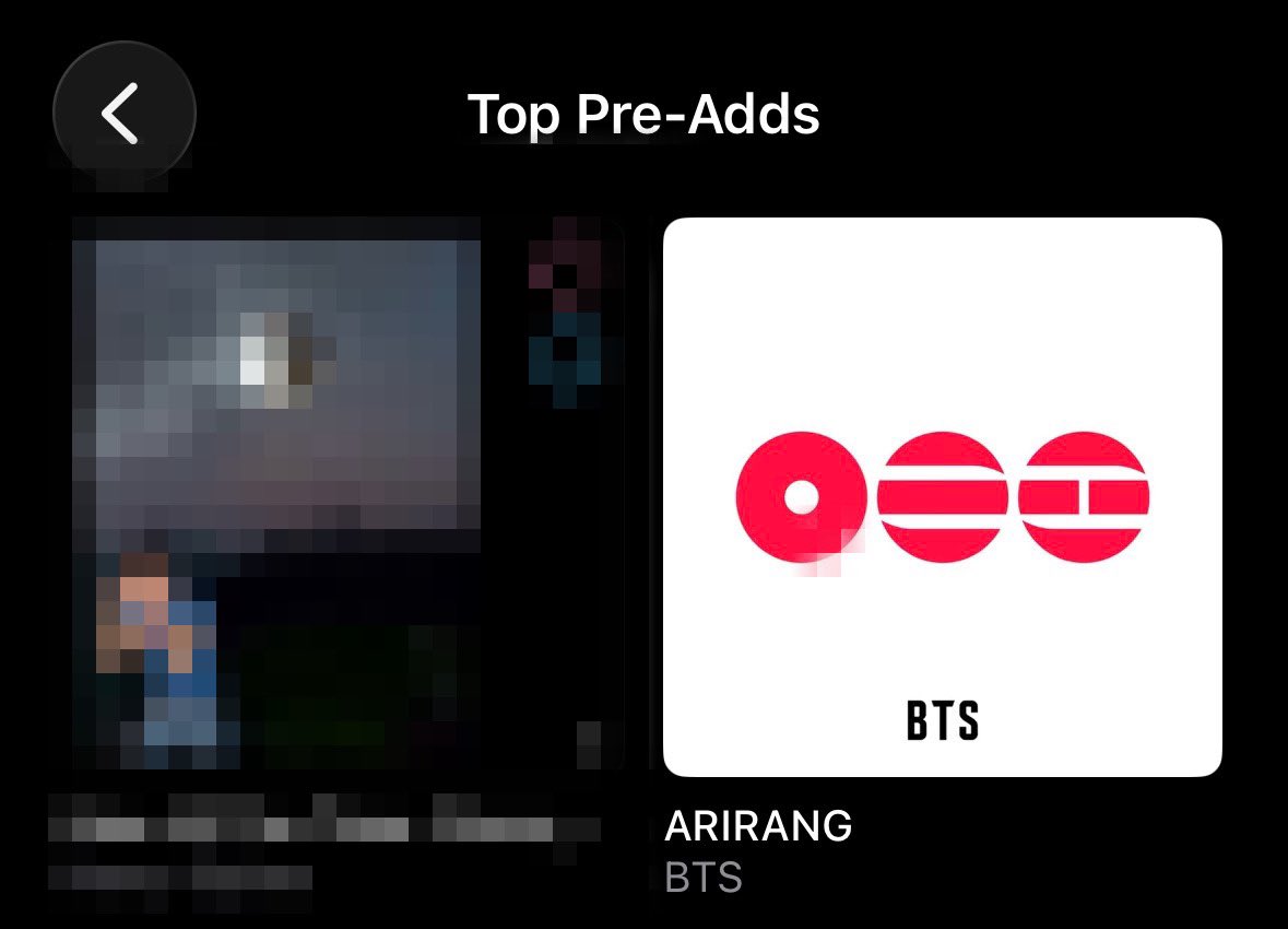 ThePopBase's tweet image. ARIRANG is NO LONGER the #1 pre added album on Apple Music US (-1). Please keep pre adding the album and spread the link 📢🙏🏿

music.apple.com/us/album/arira…