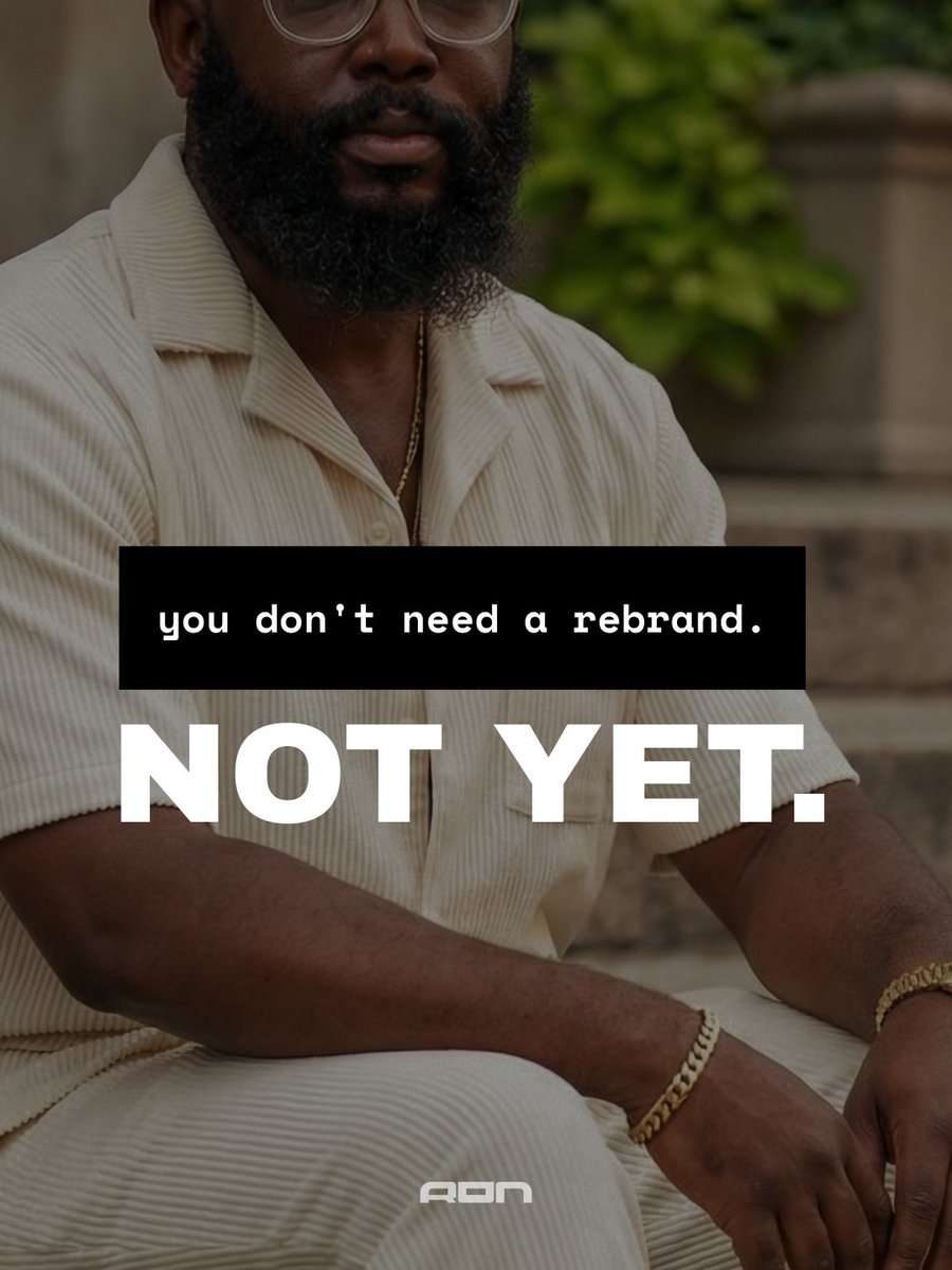fibbs__d's tweet photo. Once upon a time, someone thought they needed a rebrand.

Turns out, they just needed 
ONE CLEAR SENTENCE.

If people can’t quickly understand what you do,

It’s not a design problem — it’s a clarity problem.

CLARITY comes before logos. https://t.co/pImhzxFuYn