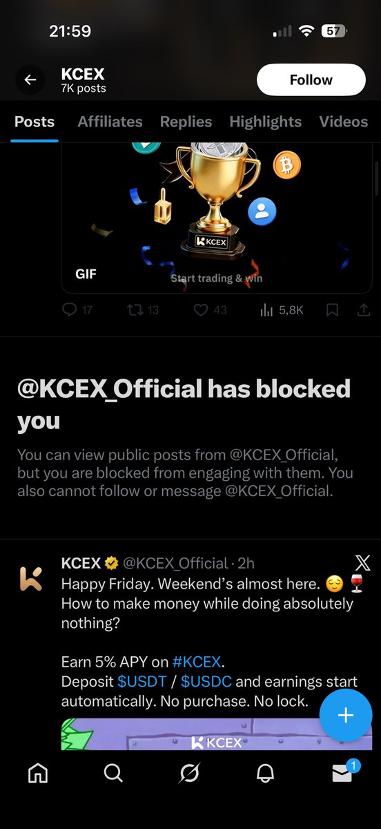 KCEX scammers tweet media