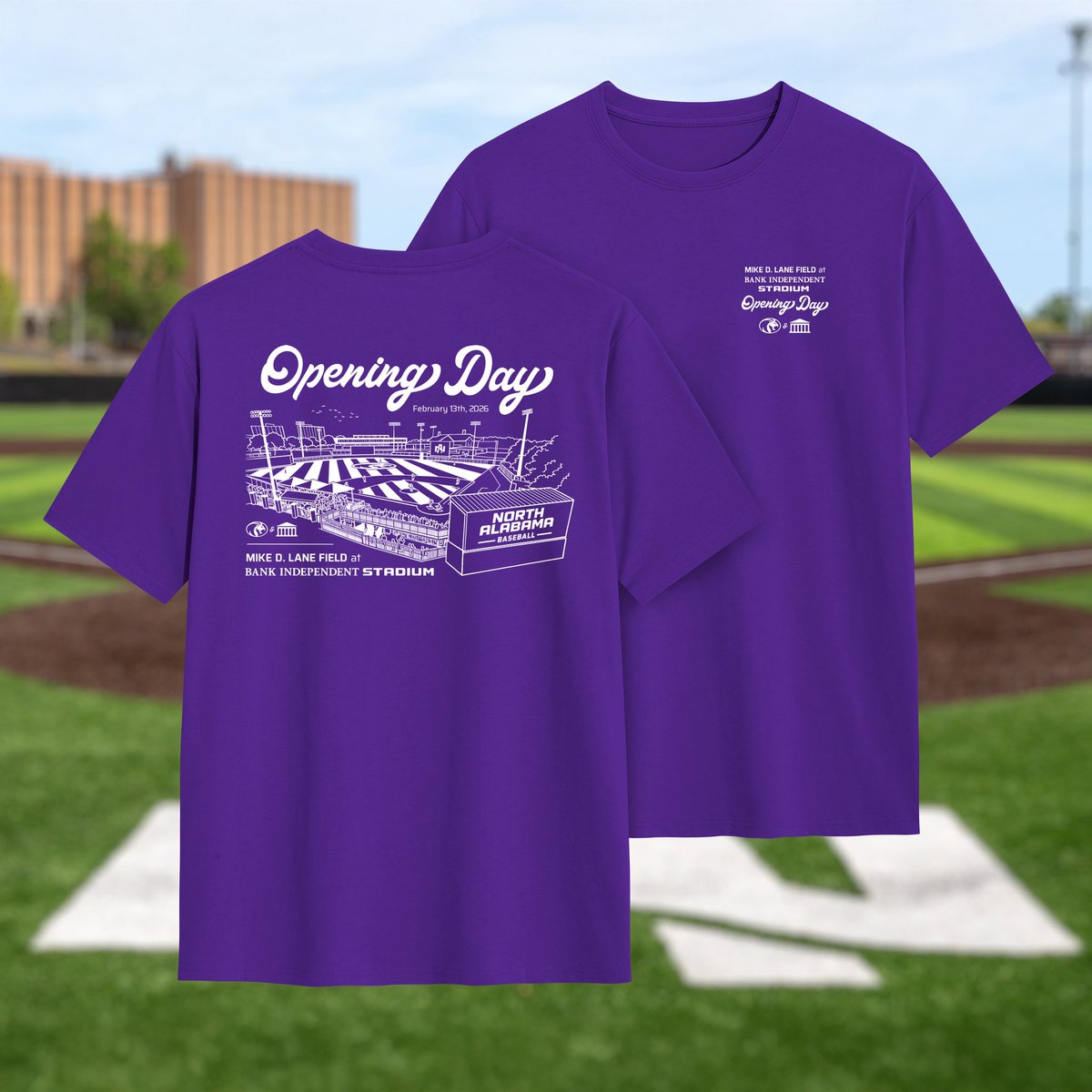 Opening Day for Mike D. Lane Field at Bank Independent Stadium is quickly approaching ⚾

The first 200 fans at our home opener on Friday, February 13 will get a commemorative T-Shirt courtesy of Bank Independent!

First pitch against SIUE is set for 3 p.m.

#RoarLions 🦁