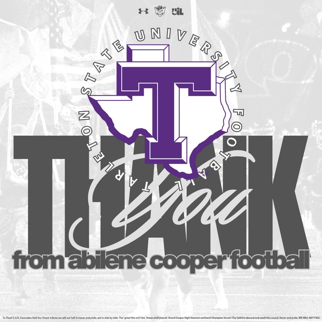 Abilene Cooper Football tweet media
