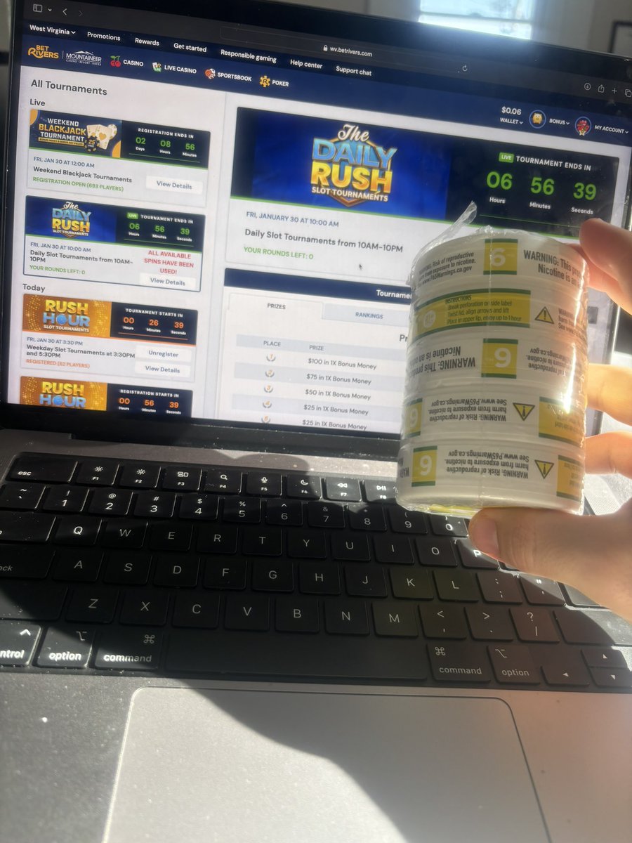 MoneyOldBeu's tweet photo. Thanks for the fresh $14 roll and free spin tourneys nigga https://t.co/iHOZJP8TUY