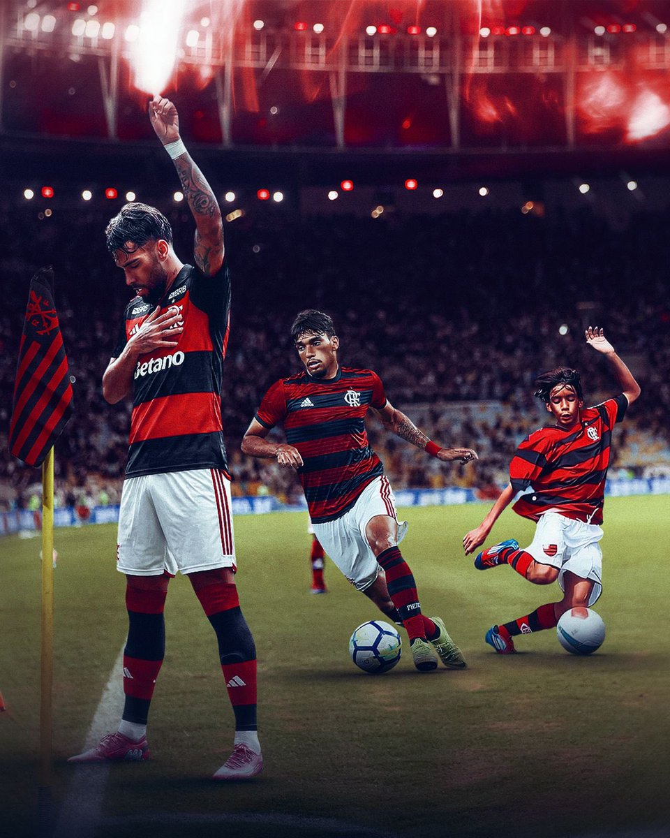 Flamengo's tweet image. A evolução do Garoto Do Ninho 🧬 

#PaqueFla #BemVindo