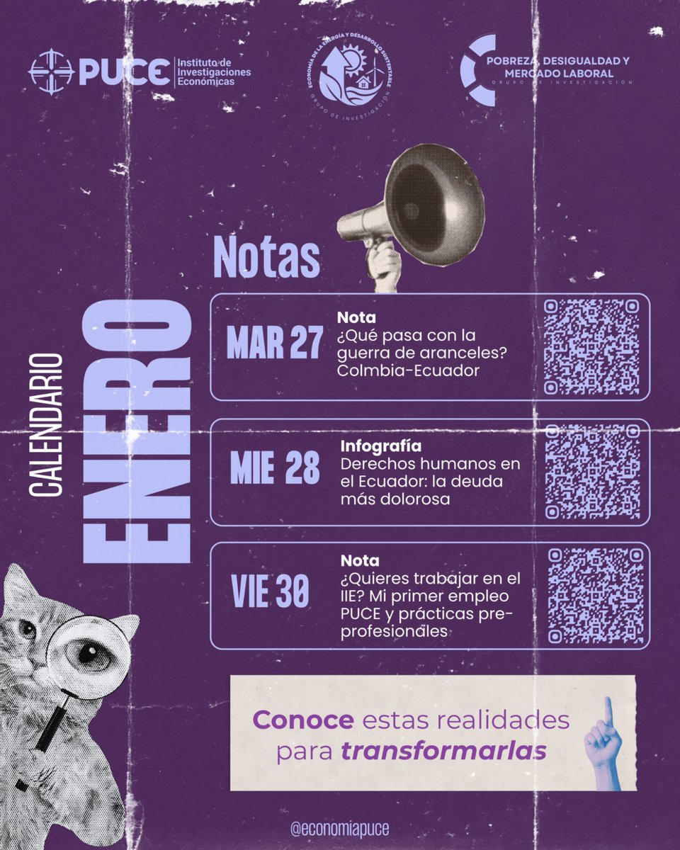 Investigaciones Económicas PUCE tweet media