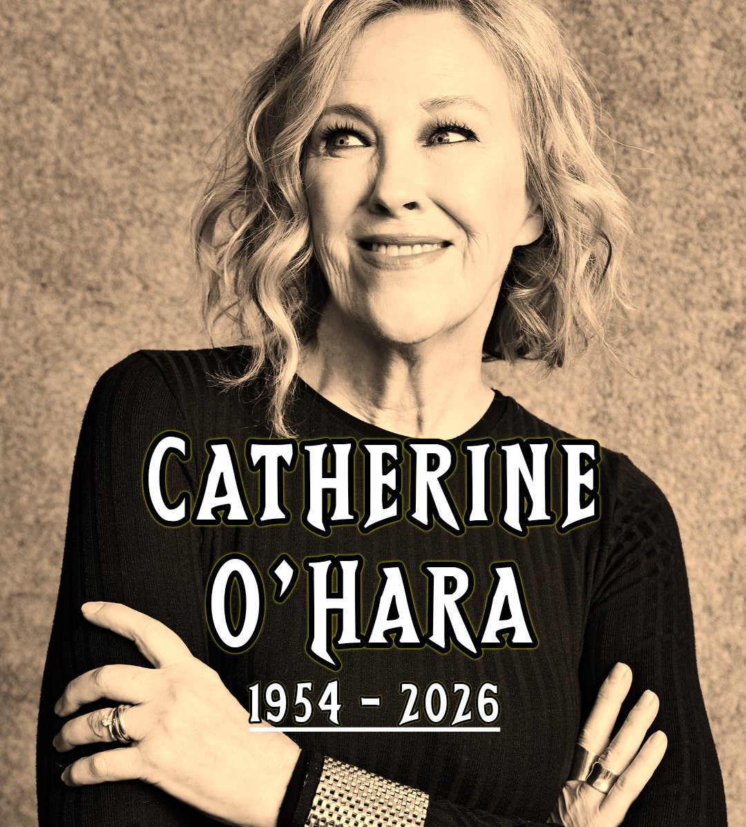 Saddened to hear of the loss of Catherine O'Hara.

In memory.