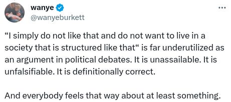 this remains the greatest political argument of all time

do not let "intellectuals" trick you into not being allowed to want something