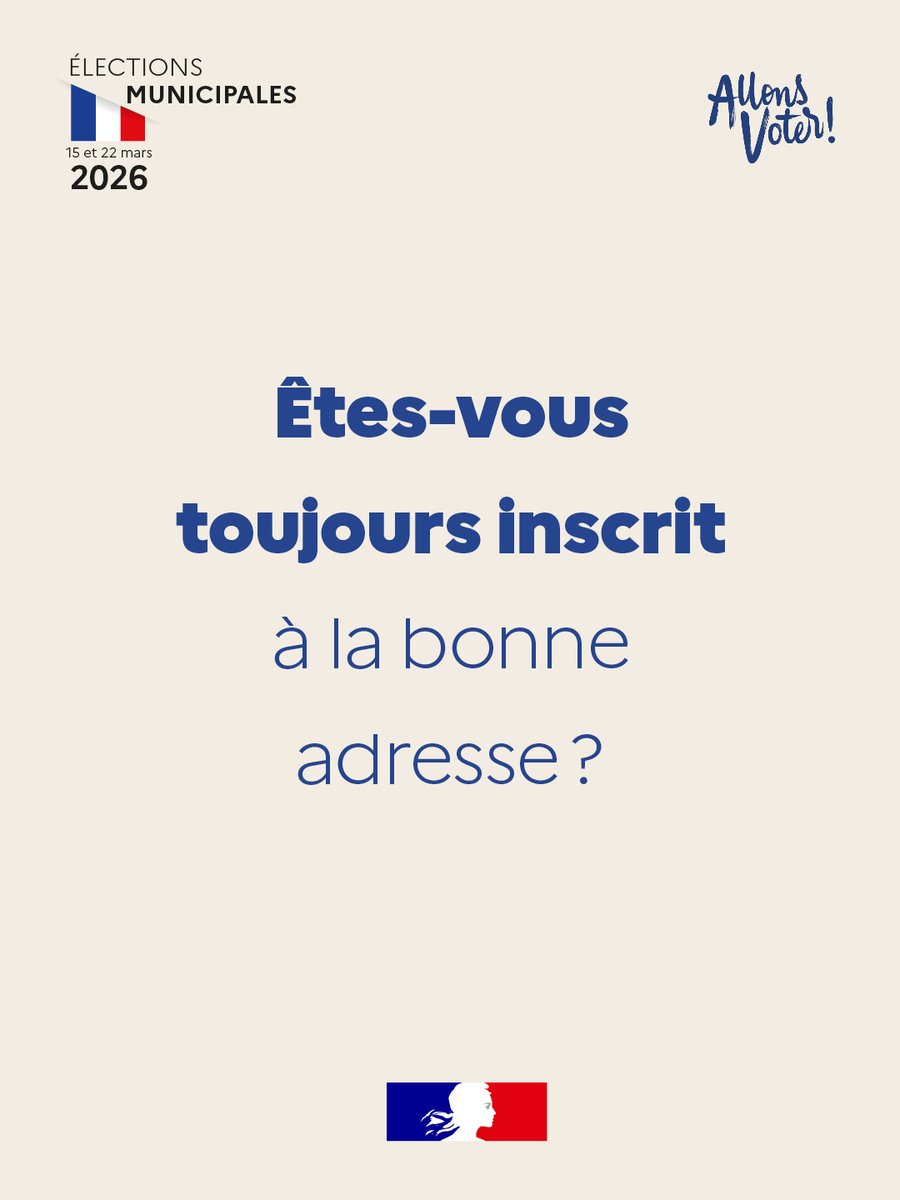 Image de Préfet Haute-Corse - #Municipales2026 | Êtes-vous toujours inscrit à la bonne adresse ? 🗳️
➡️ Pour vérifier votre situat
